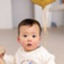 'Beary First Birthday' Personalised Embroidered First Birthday Sweatshirt In Six Colours, thumbnail 2 of 9