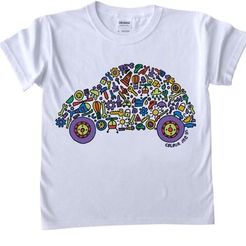 Colour In Childrens Digger T Shirt, 10 of 11