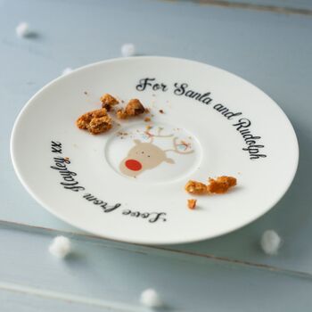 Personalised Christmas Eve China Plate Or Saucer, 3 of 6