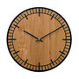 S2 Oak Wooden Clock: Colourful, Contemporary, Handmade, thumbnail 2 of 8