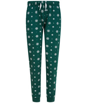 Family Christmas Pyjamas With Green Snowflakes, 2 of 12