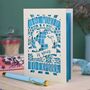 The World Is Yours To Explore Paper Cut Card, thumbnail 1 of 6