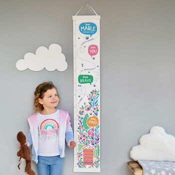 Personalised Bee You Flower Height Chart, 2 of 10