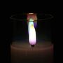 Set Of Four Pearlesent Glass Battery Candles, thumbnail 2 of 7