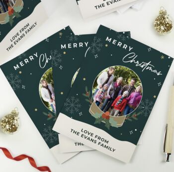 Personalised Pack Of Ten Photo Christmas Cards, 3 of 6