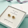 Gold Plated Knot Of Friendship Earrings, thumbnail 1 of 3