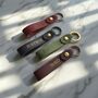 Customised Leather Loop Key Ring Gift, thumbnail 5 of 6