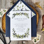 Mediterranean Olive Flat Invitations And Envelopes, thumbnail 3 of 7