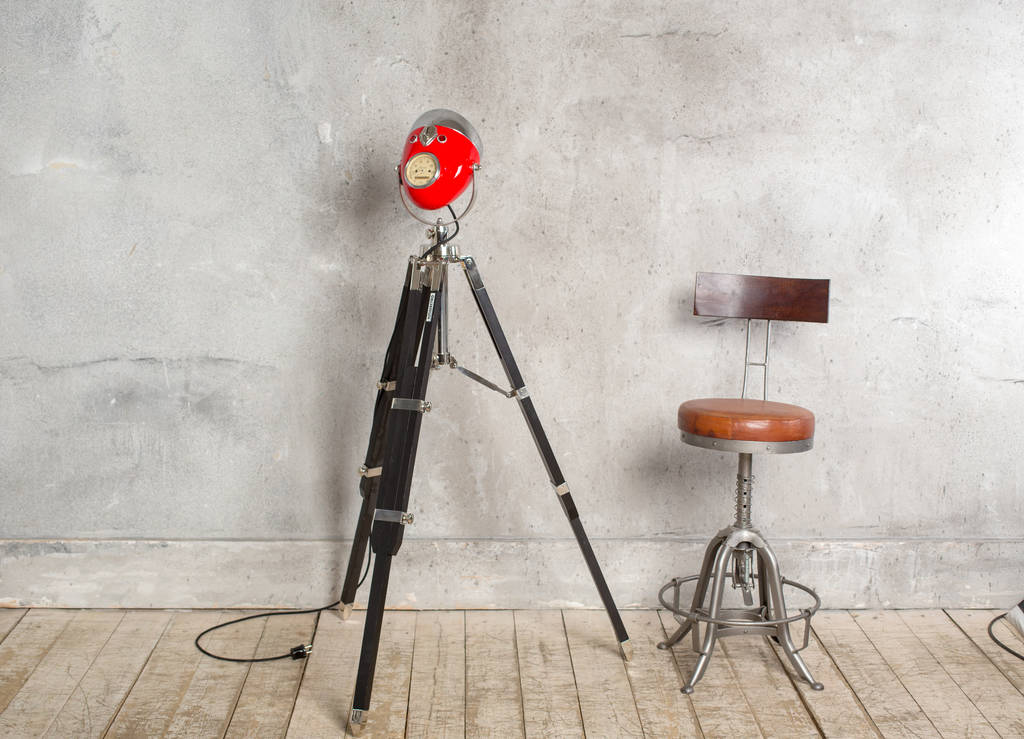 Highway Star Retro Tripod Motorcycle Headlight Lamp By Reason Season