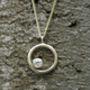 Ethical Recycled 9ct Gold Moissanite Necklace, thumbnail 4 of 4