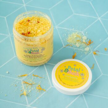 Personalised Bath Salts Gift – Petal And Musk Soaking Salts With Calendula Petals – Mother’s Day, Birthday Gift, 6 of 8