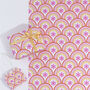 Cosmos Pink Flower Gift Wrap Set, thumbnail 1 of 4