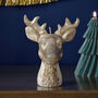 Gold Stag Christmas Candle, thumbnail 1 of 3