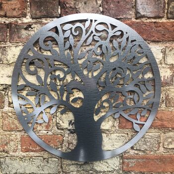 Metal Tree Of Life Garden Wall Sign Fence Decoration, 6 of 8