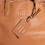 Personalised Initials Vegan Leather Weekend Holdall Bag, thumbnail 4 of 7