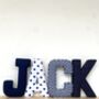 Navy Blue Fabric Letters, thumbnail 12 of 12