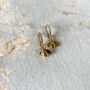 Gold Plated Bee Huggies, thumbnail 3 of 6