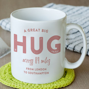 Personalised Hug Across The Miles Locations Mug, 8 of 9
