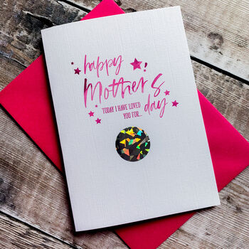 Personalised Scratch Off Mother's Day Days Card, 3 of 3