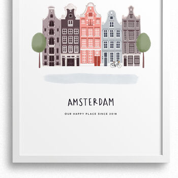 Personalised Amsterdam City Print, 4 of 7