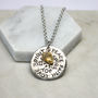Birthstone Mantra Necklace, thumbnail 3 of 9