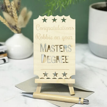 Personalised Master Degree Card, 2 of 9