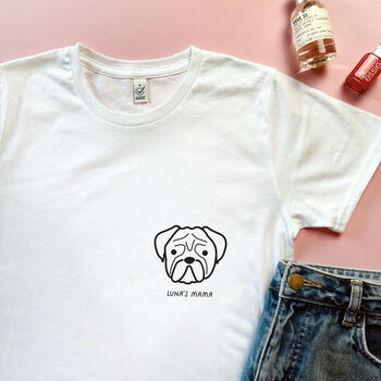 Personalised 'Dog Mum' 'Dog Dad' Organic Cotton T Shirt, 10 of 12