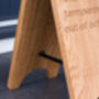 Personalised Solid Oak A Board |Perfect For Hotels Or Shops, thumbnail 11 of 12