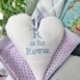 Linen Alphabet Heart, thumbnail 8 of 9