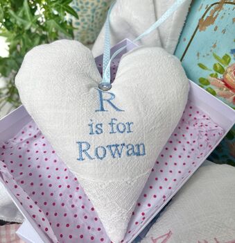 Linen Alphabet Heart, 8 of 9