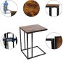 C Shaped Sofa Side Table End Table Workstation, thumbnail 6 of 7