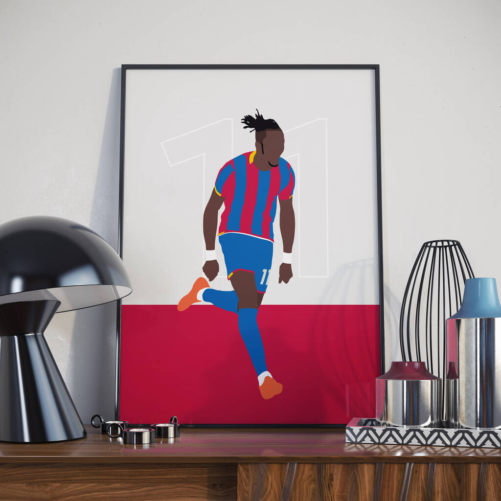 Wilfried Zaha Crystal Palace Poster, 1 of 3