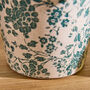 Set Of Two Green Floral Plant Pots, thumbnail 5 of 5