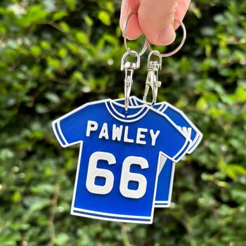 Personalised Football Shirt Keyring, 5 of 7