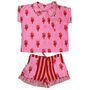 Pink And Red Lobster Cotton Short Pyjama Set, thumbnail 7 of 7
