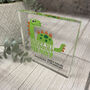 Personalised Dinosaur Birthday Acrylic Block, thumbnail 6 of 6