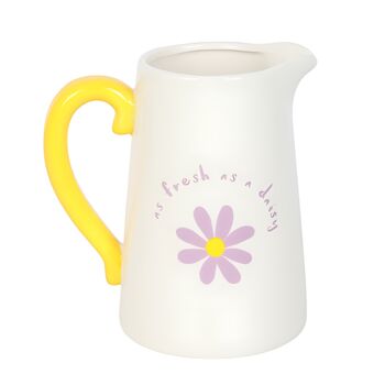 Fresh As A Daisy Ceramic Flower Jug, 5 of 5
