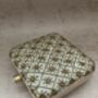 Handcrafted Raw Silk Cream Square Clutch, thumbnail 3 of 6