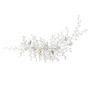 Large Silver Leaf And Pearl Hair Comb, thumbnail 1 of 2