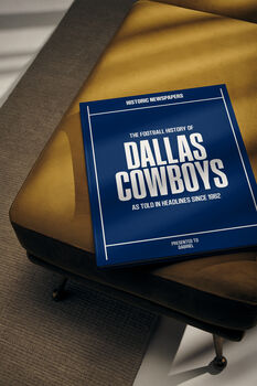 Dallas Cowboys Personalised Gift Newspaper Book, 12 of 12