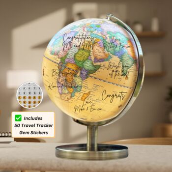 Wedding Guestbook Globe Guest Book Alternative Travel, 4 of 10