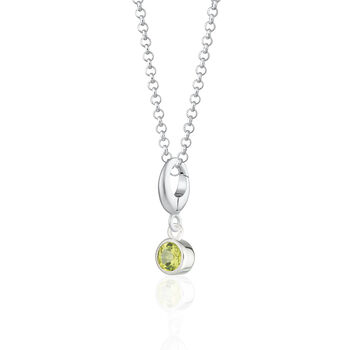 Peridot Necklace, August Birthstone, 2 of 9