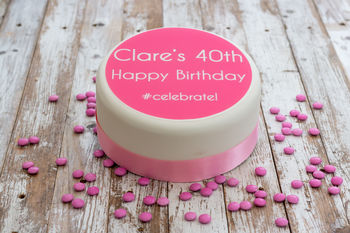 Personalised Birthday #Celebrate Cake Decoration, 2 of 2