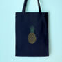 Pineapple Cotton Shoulder Bag Embroidery Kit, thumbnail 1 of 5