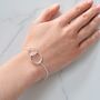 Sterling Silver Double Circle Bracelet, thumbnail 1 of 4