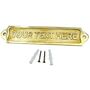 Solid Brass Custom Family Door Plaque, thumbnail 1 of 9
