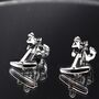 Anchor Silver Cufflinks Gift For Men 316 L Stainless Steel Nautical Accessory, thumbnail 6 of 6