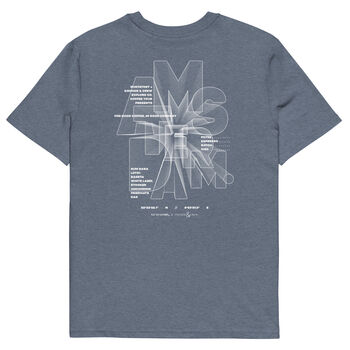 Amsterdam Coffee Scene Cotton Embroidered T Shirt, 4 of 12