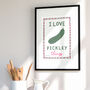I Love Pickley Things Print, thumbnail 5 of 7