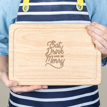 Natural Slate 'Eat, Drink And Be Merry' Serving Board, 2 of 4